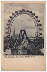 Wien 2, Riesenrad mit Stefansturm