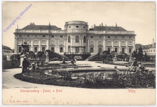 ak191968 Wien 3, Schwarzenbergpalais u. Park
