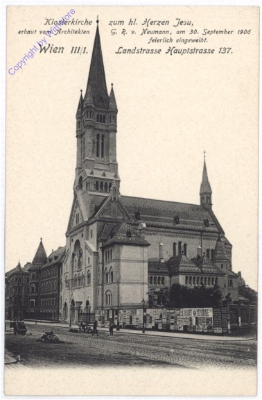 ak191972 Wien 3, Klosterkirche z.h. Herzen Jesu