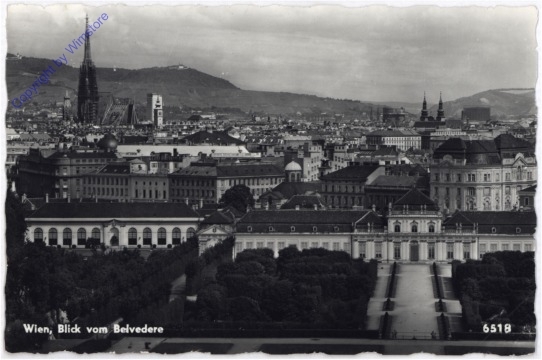 Wien 3, Blick vom Belvedere