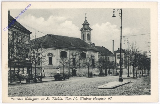 ak192010 Wien 4, Piaristen Kollegium zu St. Thekla, Wiener Hauptstrasse