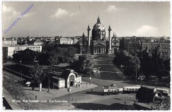 Wien 4, Karlsplatz mit Karlskirche