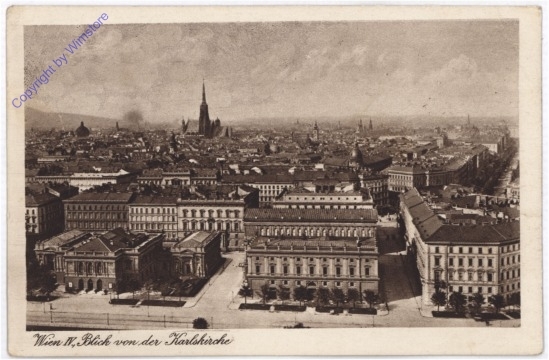 ak192012 Wien 4, Blick von der Karlskirche