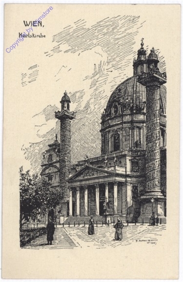 ak192022 Wien 4, Karlskirche