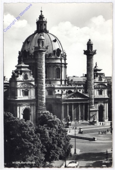 ak192028 Wien 4, Karlskirche