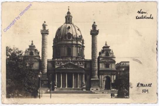 ak192031 Wien 4, Karlskirche