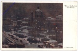 Wien 4, Karlsplatz im Winter