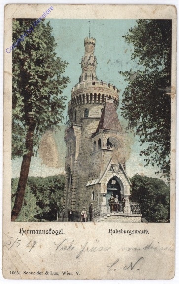 ak192104 Wien 13, Hermannskogel, Habsburgwarte