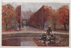 Wien 13, Schönbrunn, Brunnengruppe mit Allee