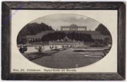 Wien 13, Schönbrunn, Neptun-Grotte mit Gloriette