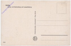 ak192306a Wien 19, Kahlenberg, Donau