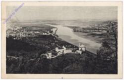 ak192310 Wien 19, Leopoldsberg mit Donaustrom