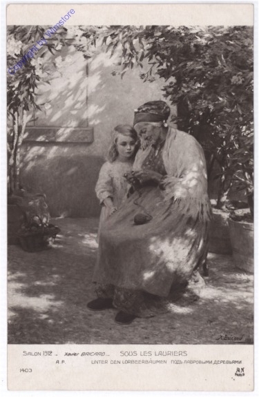 ak192344 Unter den Lorbeerbäumen