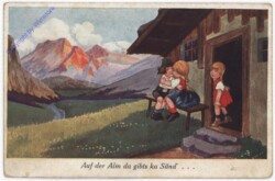 ak192451 Auf der Alm da gibts ka Sünd'...