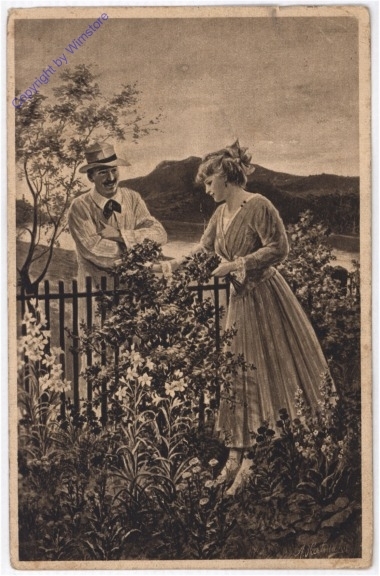 Beim Gartenzaun