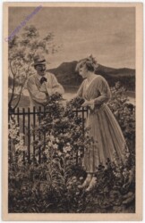 Beim Gartenzaun