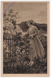 Beim Gartenzaun