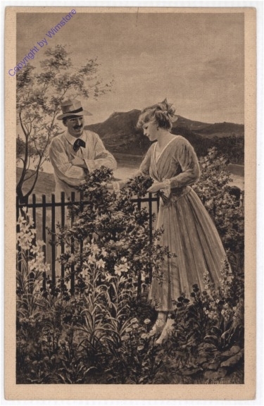 Beim Gartenzaun