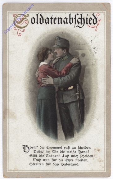 ak192571 Soldatenabschied