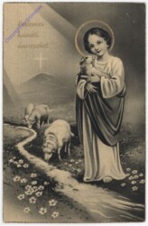 ak192758 Jesus mit einem Lamm