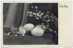 Eier mit einem geschlüpftem Küken