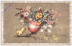 ak192815 Küken mit Eiervase