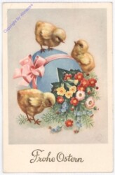 ak192817 Küken mit Eiervase