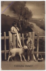 ak192829 Kinder mit Lamm