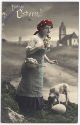 Mädchen mit Lamm