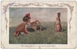 Mädchen mit Hase