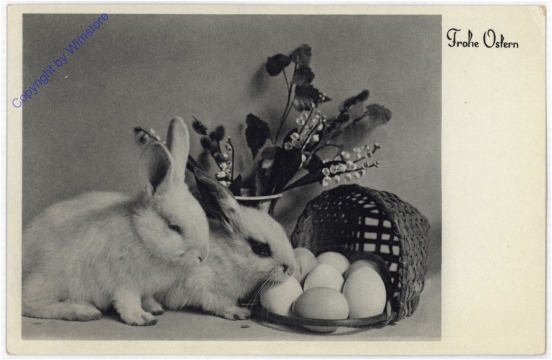 Hasen mit Eierkorb