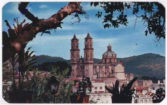 Mexico, Panoramic view of Santa Prisca Church