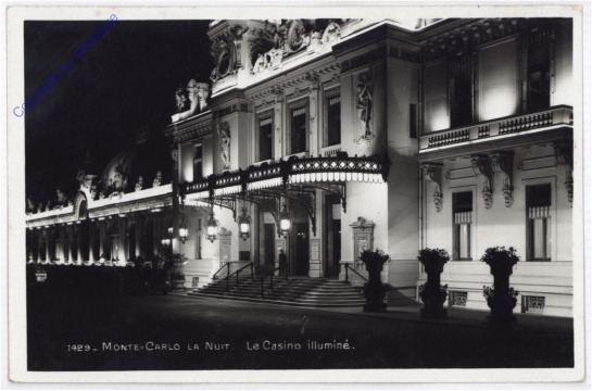 Monaco, La Nuit, Le Casino illumine