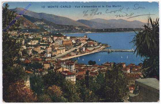 Monaco, Monte Carlo, Vue d'ensemble et le Cap Martin