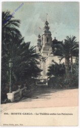 Monaco, Monte Carlo, Le Theatre entre les Palmiers