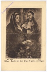 Toledo, Cuadros del Greco Grupe de Jesus y la Virgen