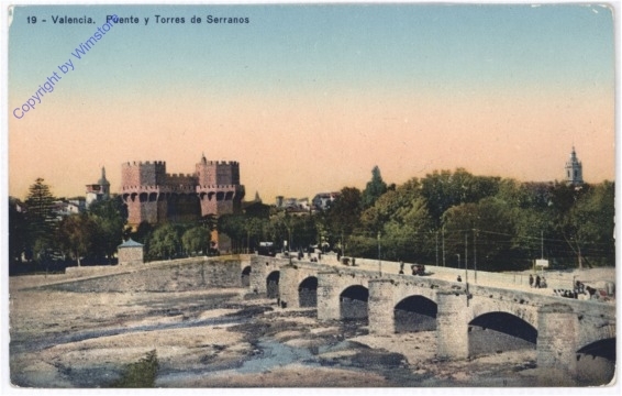 Valencia, Puente y Torres de Serranos