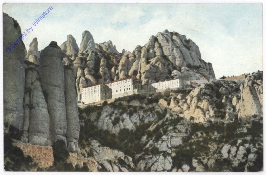 ak193094 Montserrat, El Monestir des de el Cami de la Santa Cova