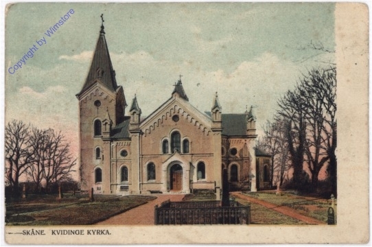 ak193148 Skane, Kvidinge Kyrka