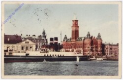 Hälsingborg, Bilfärjeläget med Radhuset i bakgrunden