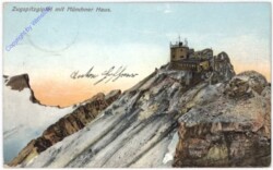 Zugspitzgipfel mit Münchner Haus