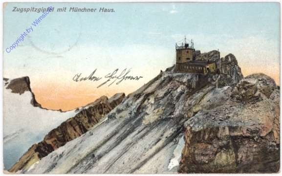 ak193159 Zugspitzgipfel mit Münchner Haus