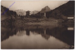 ak193181 Engelberg, Trübsee mit Hotel und Hahnen