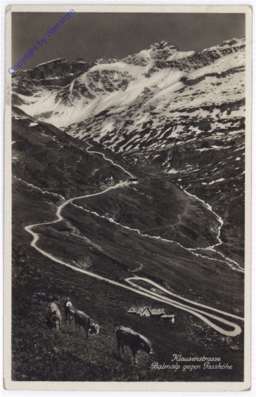 Klausenstrasse, Balmalp gegen Passhöhe