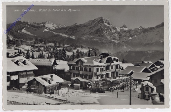 Chesieres, Hotel du Soleil et le Muveran