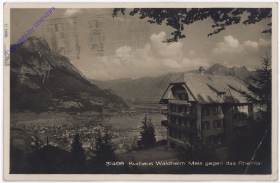 Kurhaus Waldheim Meis gegen das Rheintal