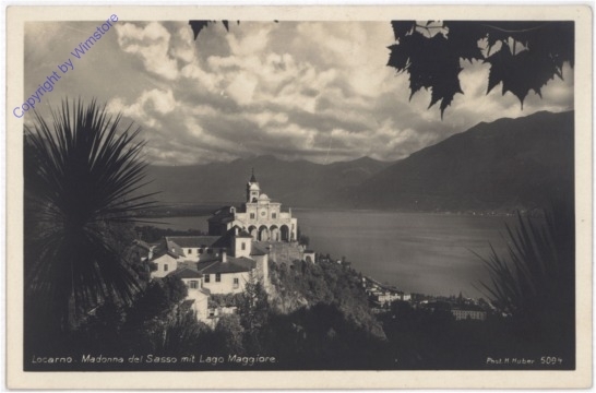 Locarno, Madonna del Sasso mit Lago Maggiore