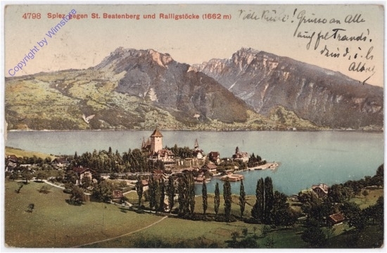 Spiez, gegen St. Beatenberg und Ralligstöcke