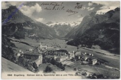 ak193301 Engelberg, Hahnen, Spannörter und Titlis
