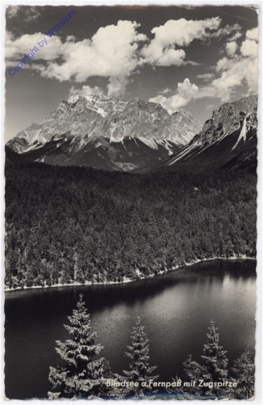 ak193314 Blindsee a. Fernpass mit Zugspitze
